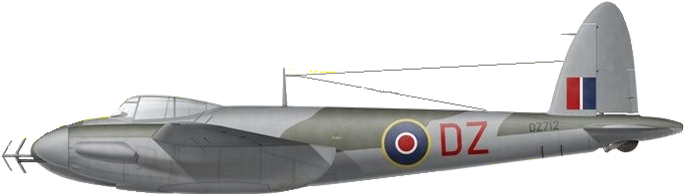 Mosquito nf mk ii dz712 wgcdr ivins wo daly 151 squadron