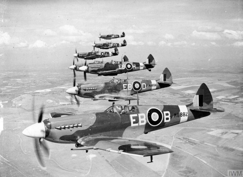 Supermarine spitfire f mk xiis of 41 sqn