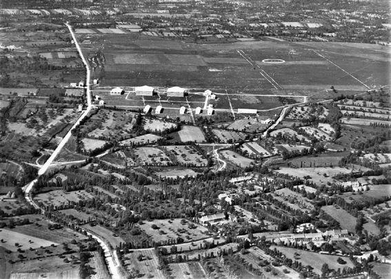 Terrain de point clos 1936 vue aerienne