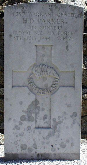 Harry donald parker 88 sqn grave