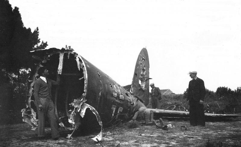 He 111 tombe au porteau le 19 aout 1940