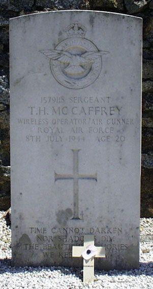 Thomas henry mccaffrey 88 sqn grave